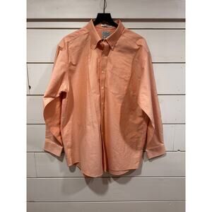 Mens NWOT L.L. Bean Salmon Button Down Shirt 17-34 100% Cotton (XL size)